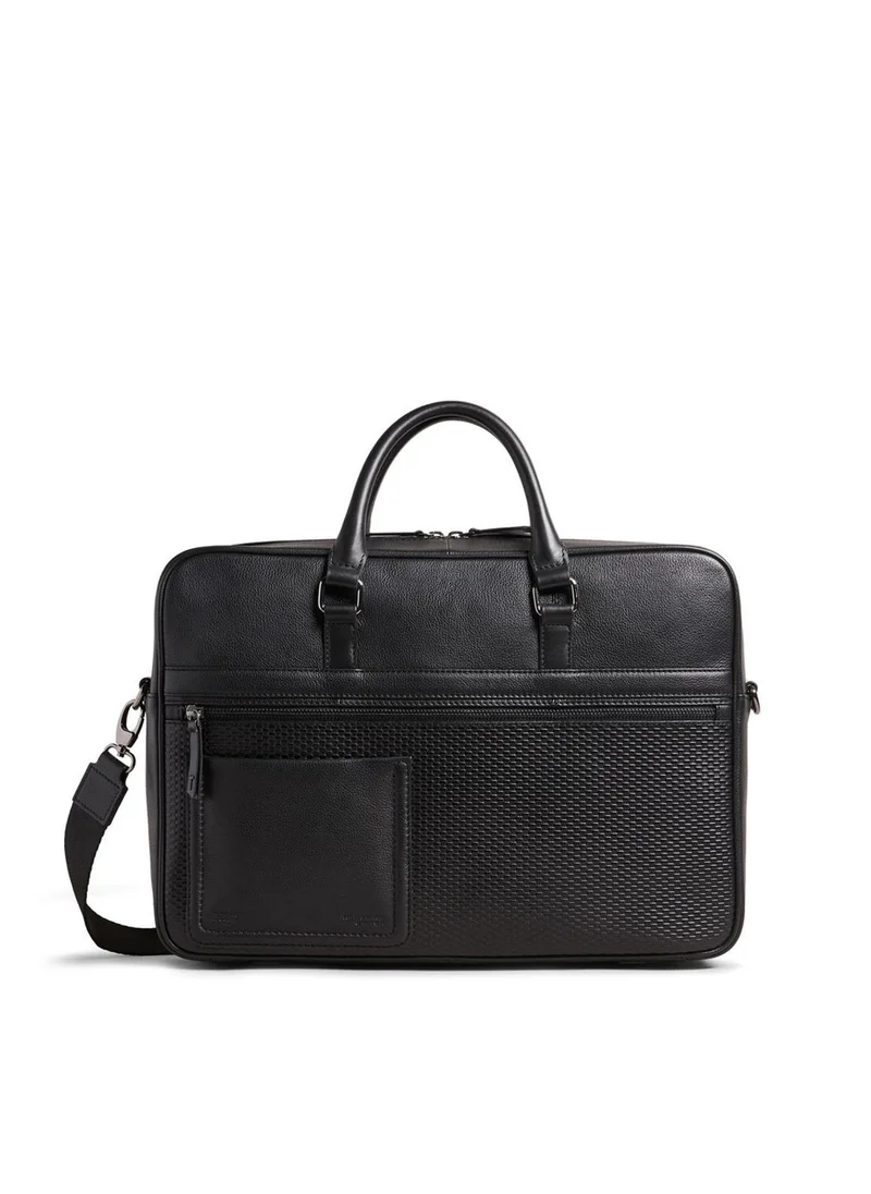 Ted Baker Canvess Texture Leather Document Laptop Bag