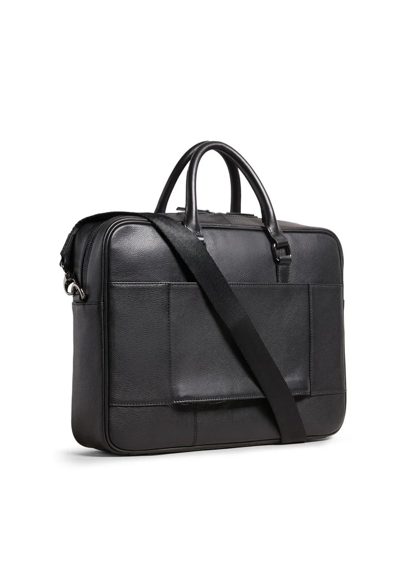 Ted Baker Canvess Texture Leather Document Laptop Bag
