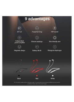 Generic HE05X Wireless BT Headphone BT5.0 In-ear Ergonomic Earphone IPX5 Waterproof Sport Earbud with Noise Cancelling Mic Black  - Image 2