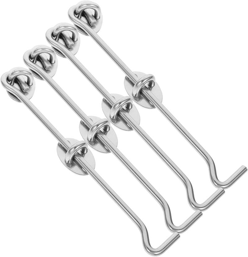 Artibetter 4Pcs Window Hook Latch Privacy Lock for Enhanced Security Door and Cabinet - Image 2