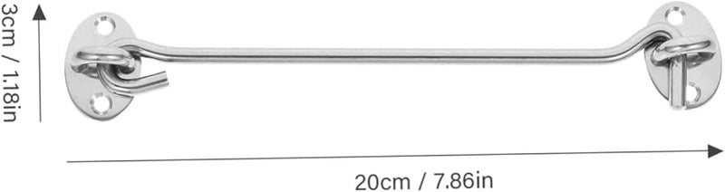 Artibetter 4Pcs Window Hook Latch Privacy Lock for Enhanced Security Door and Cabinet - Image 3