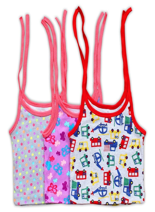 Baby Station Baby Doori Sleeveless Vest-Jhabla-Set of 3 (0-6 Months) - Image 4