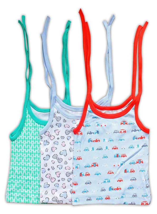 Baby Station Baby Doori Sleeveless Vest-Jhabla-Set of 3 (0-6 Months) - Image 1