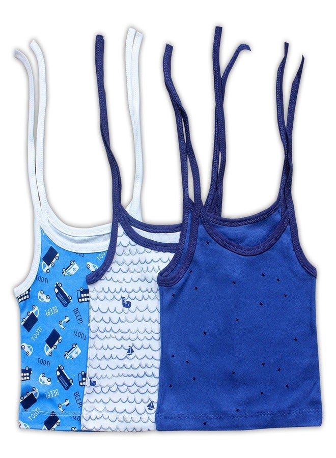 Baby Station Baby Doori Sleeveless Vest-Jhabla-Set of 3 (0-6 Months) - Image 2