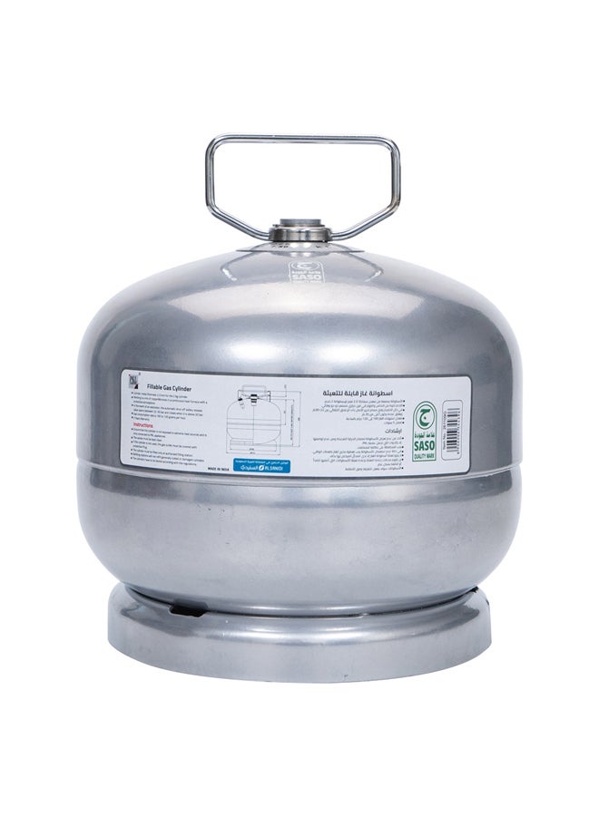 السنيدي دبة غاز هندي قابلة للتعبئة 2 كيلو - متينة وتتحمل الاستخدام، أمان عالي بفضل صمام الأمان، مناسبة للاستخدامات المتعددة - Image 1