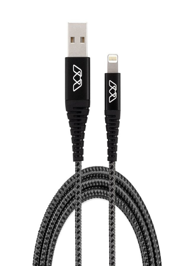 Sewell MOS Strike Lightning Cable, 6ft Two Pack, Ultra Durable Braided Nylon Fiber Jacket, Tangle Resistant, MFI Certified,Gray,SW-33122-06-2 - Image 3
