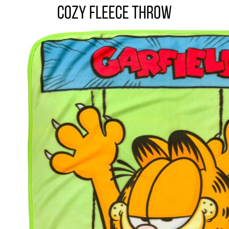 Silver Buffalo Garfield Hanging On 45" x 60" Fleece Throw, Soft and Cozy Blanket, 180 GSM - Image 3