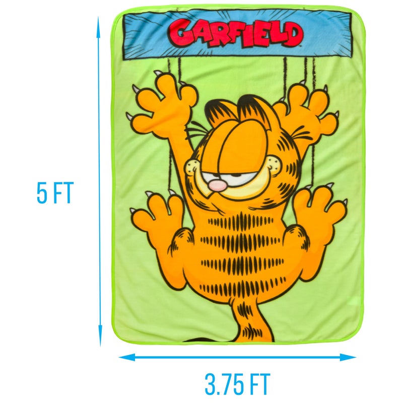 Silver Buffalo Garfield Hanging On 45" x 60" Fleece Throw, Soft and Cozy Blanket, 180 GSM - Image 4