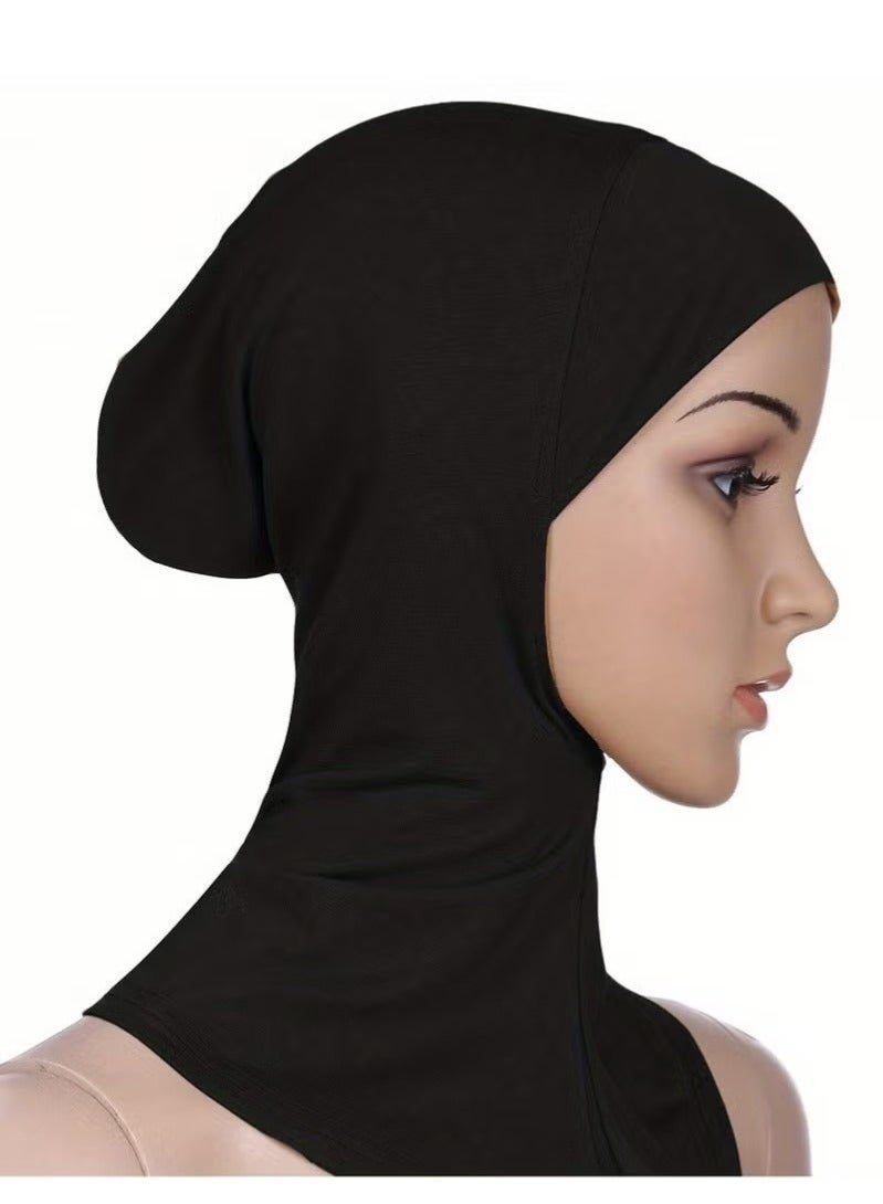 GIFT Solid Women's Muslin Hijab Sport Head Scarf Plain Under Scarf Muslimah Turban Cap Scarf Ramadan Accessory - Image 5