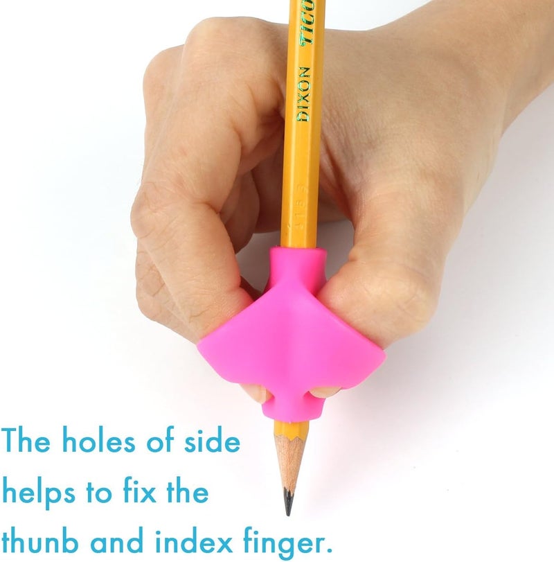 firesara Pencil Grips Breakthrough Design Writing Correction Device Handwriting Aid Pencil Grip for Kids Children Adults Special Needs Righties or Lefties 4PCS - Image 4