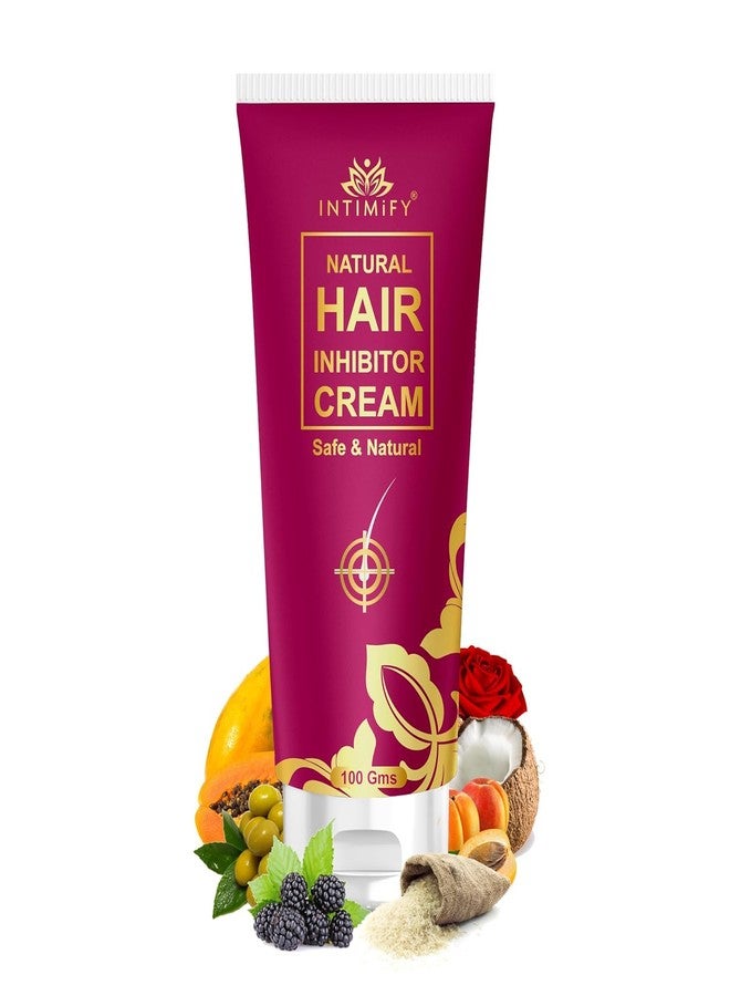 INTIMIFY Hair Inhibitor Cream, Hair Inhibitor Permanent, For Women & Men, Suitable for Facial Hair, Chin Hair, Arms and Legs (100 Gm) - Image 1