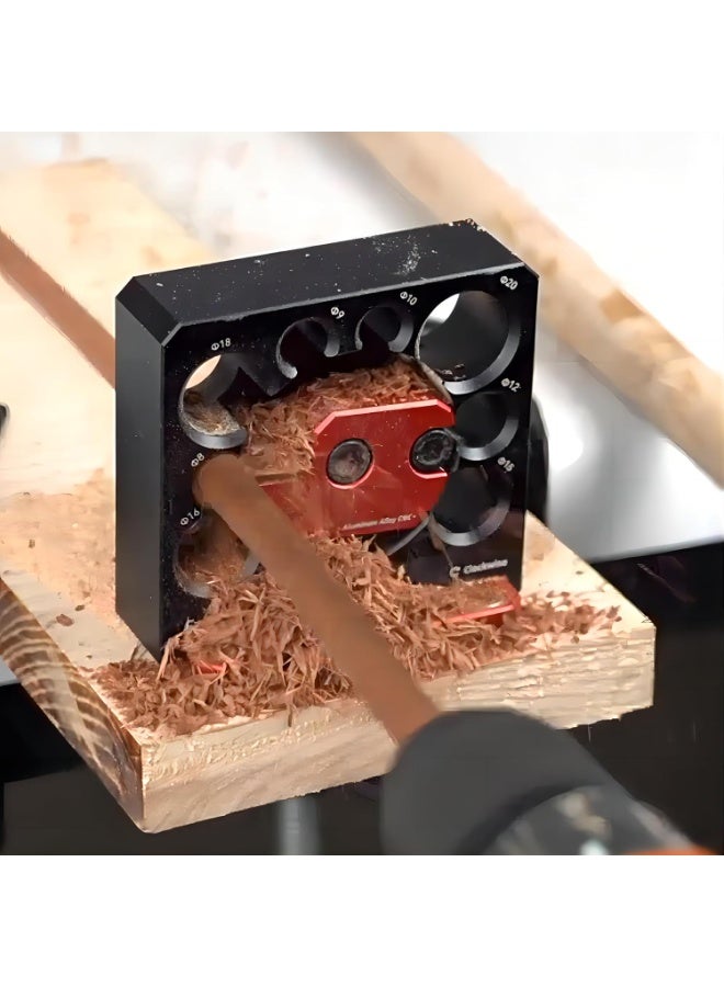 M MIAOYAN Adjustable drilling and milling tool for round bars with carbide inserts; electric drilling and milling tool for cylindrical woodworking, capable of making wooden bars with diameters of 8/9/10/12/15/16/18/20 mm. - Image 5