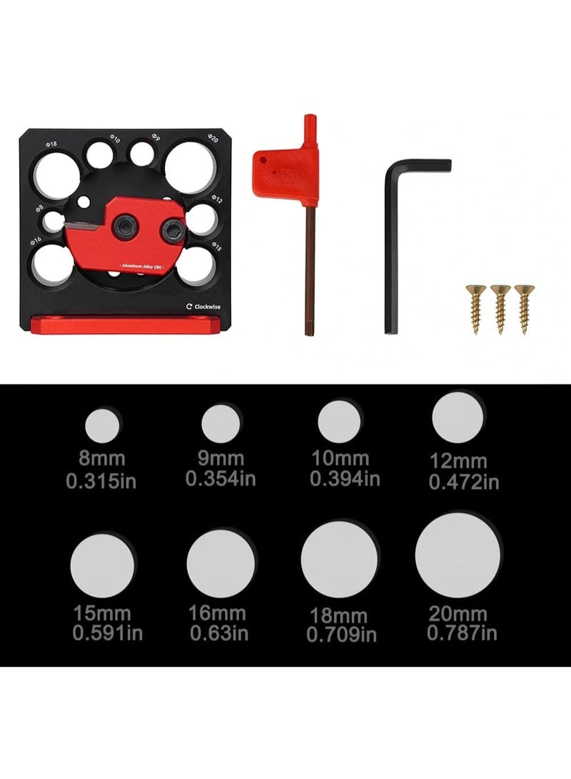 M MIAOYAN Adjustable drilling and milling tool for round bars with carbide inserts; electric drilling and milling tool for cylindrical woodworking, capable of making wooden bars with diameters of 8/9/10/12/15/16/18/20 mm. - Image 3