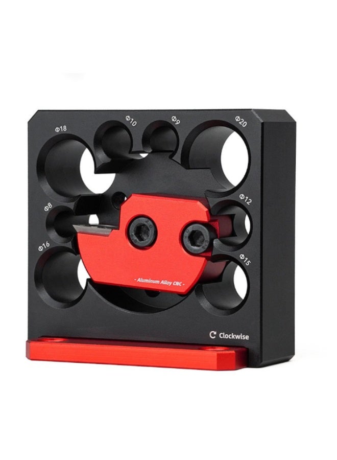 M MIAOYAN Adjustable drilling and milling tool for round bars with carbide inserts; electric drilling and milling tool for cylindrical woodworking, capable of making wooden bars with diameters of 8/9/10/12/15/16/18/20 mm. - Image 2