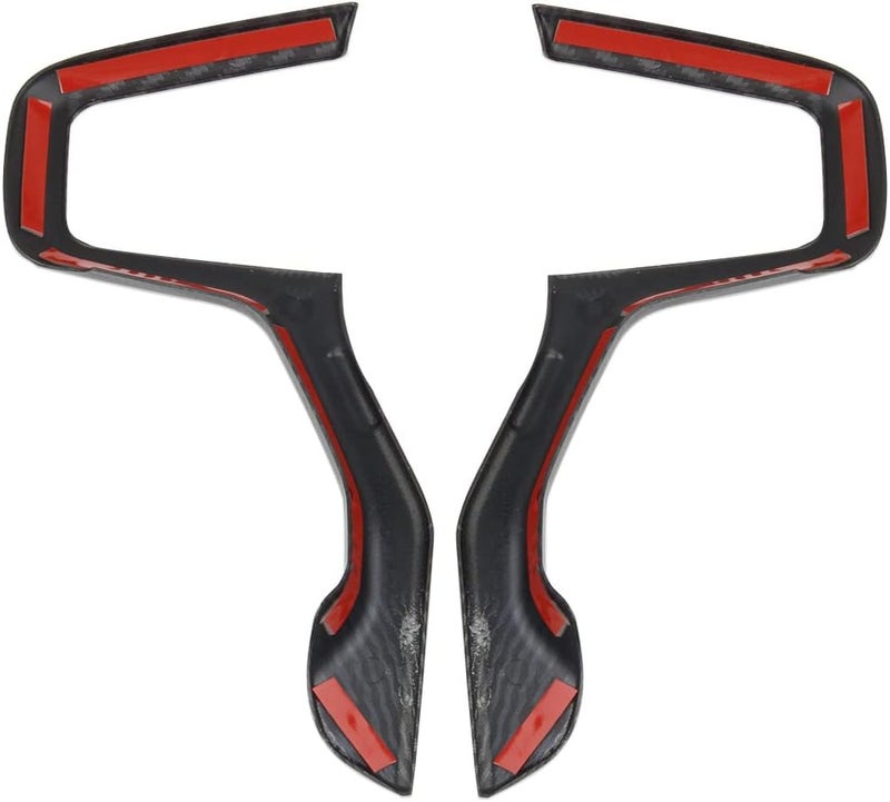 Fewshaw Carbon Fiber Steering Wheel Cover Molding Trims Accessoriess for 2019-2025 Chevy Silverado Blazer 2021-2024 Tahoe Suburban (Side Trim) - Image 5