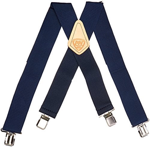 McGuire-Nicholas 112 2-Inch Blue Suspenders , Navy Blue - Image 4