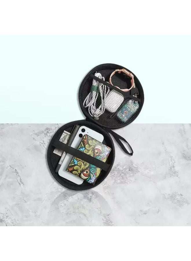 Portable EVA Headphone Organizer Bag Size L For Earphones Cables Chargers Travel - Image 2