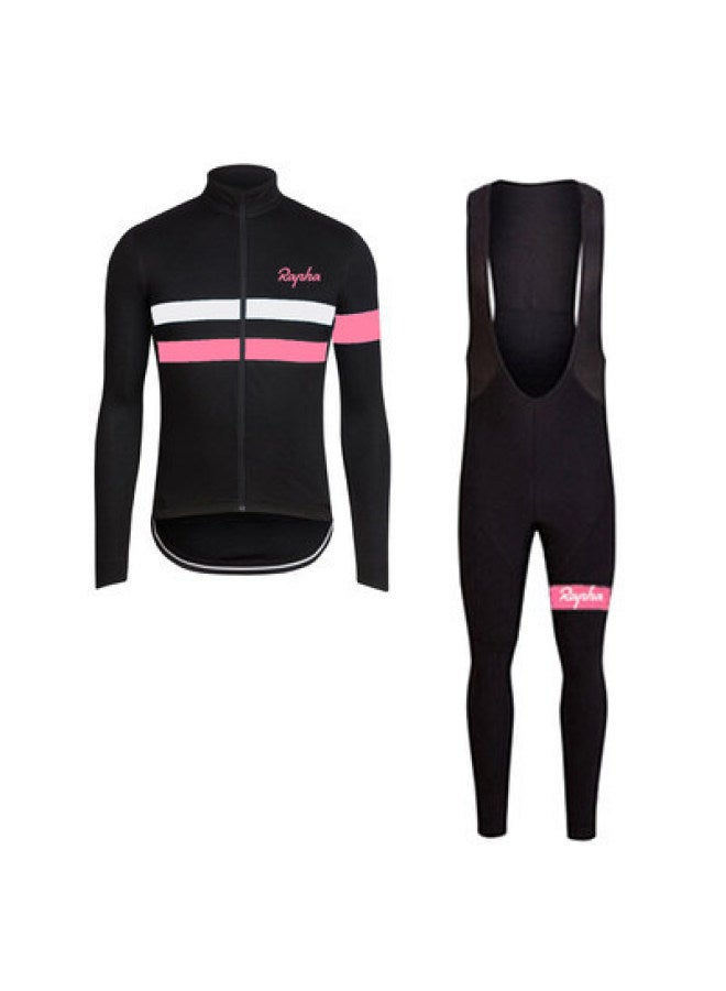 Rapha Autumn And Winter Long-sleeved Cycling Suit Men's Quick-drying Breathable Mountain Bike Cycling Suspenders Pants