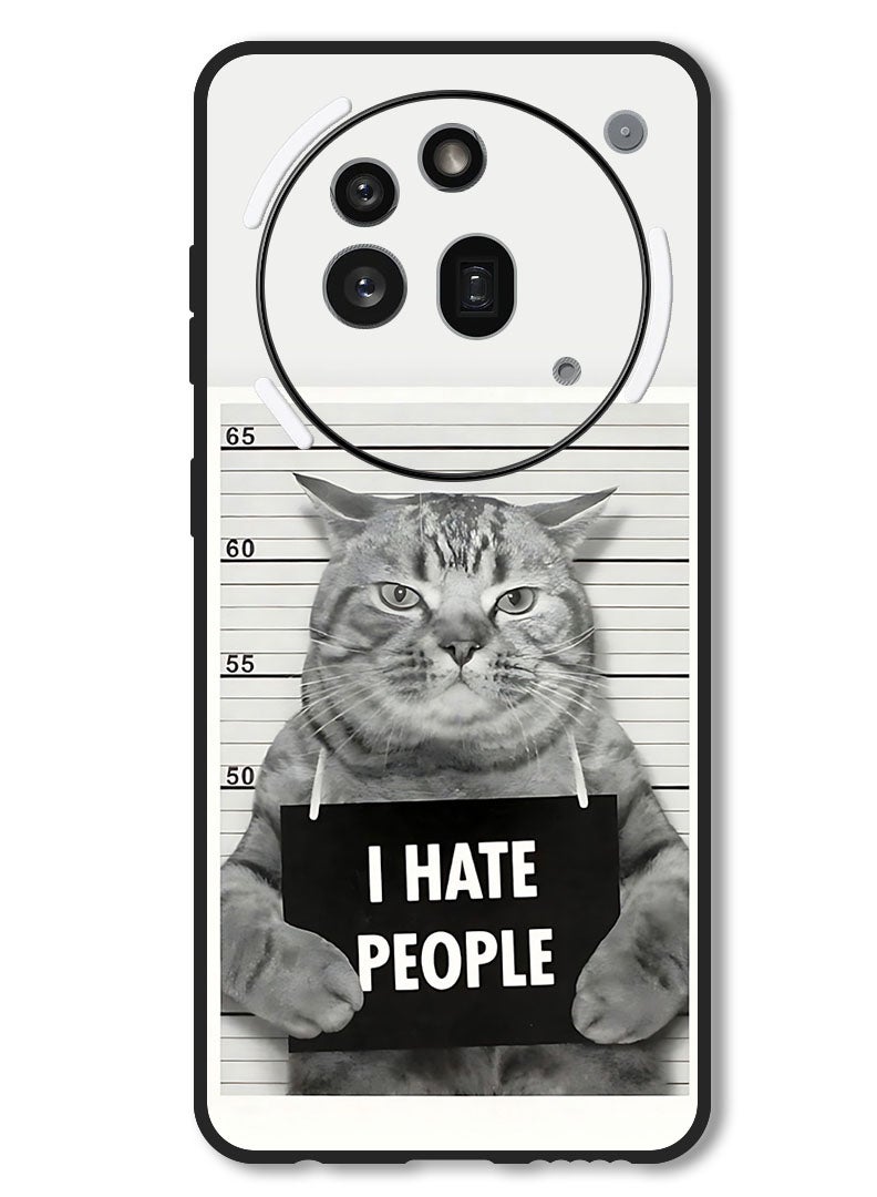 Theodor Case Compatible with Nothing Phone 3a Pro Protection Shockproof Bumper Cover i Hate People - Image 1