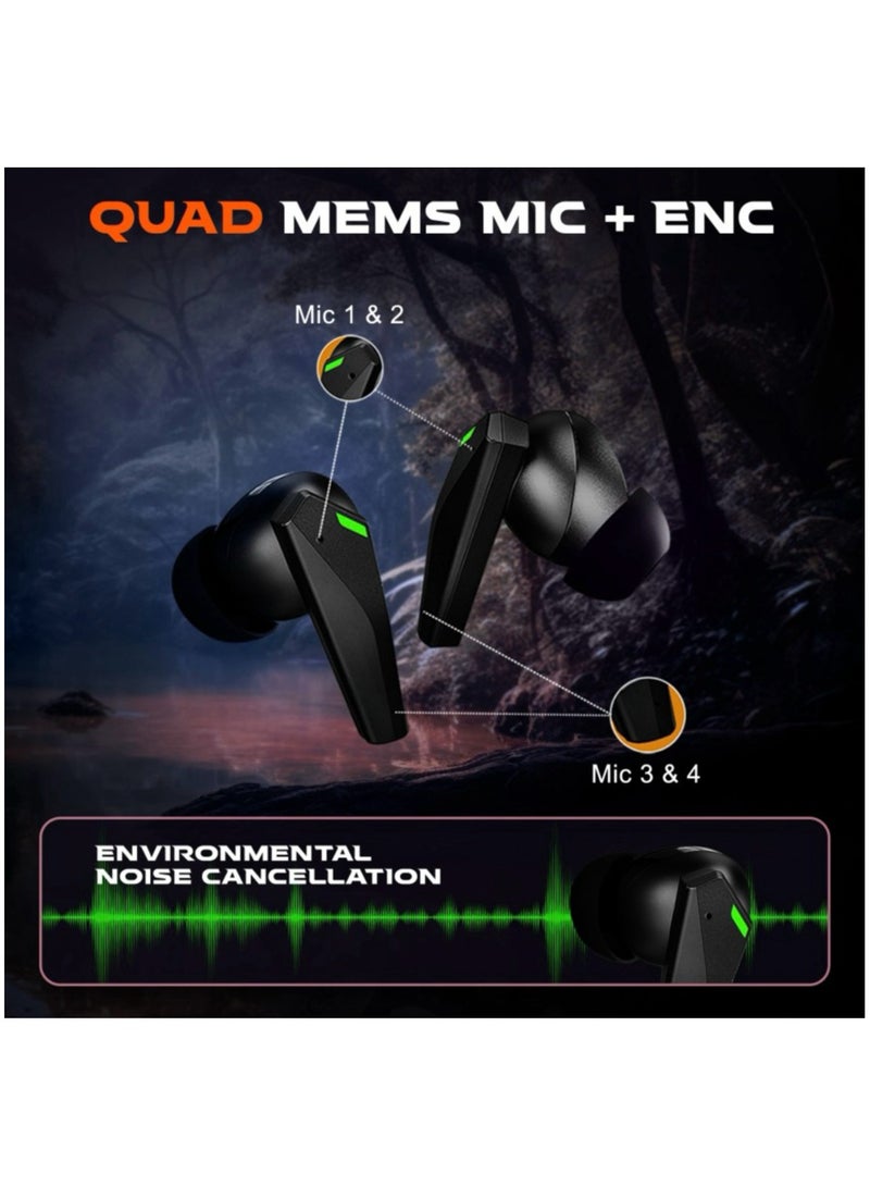 كروم A39 Owl Series Wireless Gaming Earbuds Advanced ENC, Superior Sound, Ultra-Comfortable Design, Long Battery Life, Multi-Platform Compatibility - Image 5