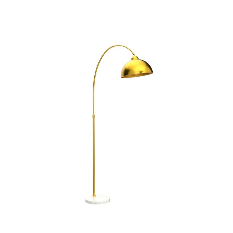 GoBright Contemporary Gold 73" Arc Floor Lamp with Hanging Dome Shade, Marble Base Adjustable Farmhouse Over the Couch Tall Stand Up Light, Industrial Task/Reading Standing Corner Lamp for Living Room Bedroom - Image 4