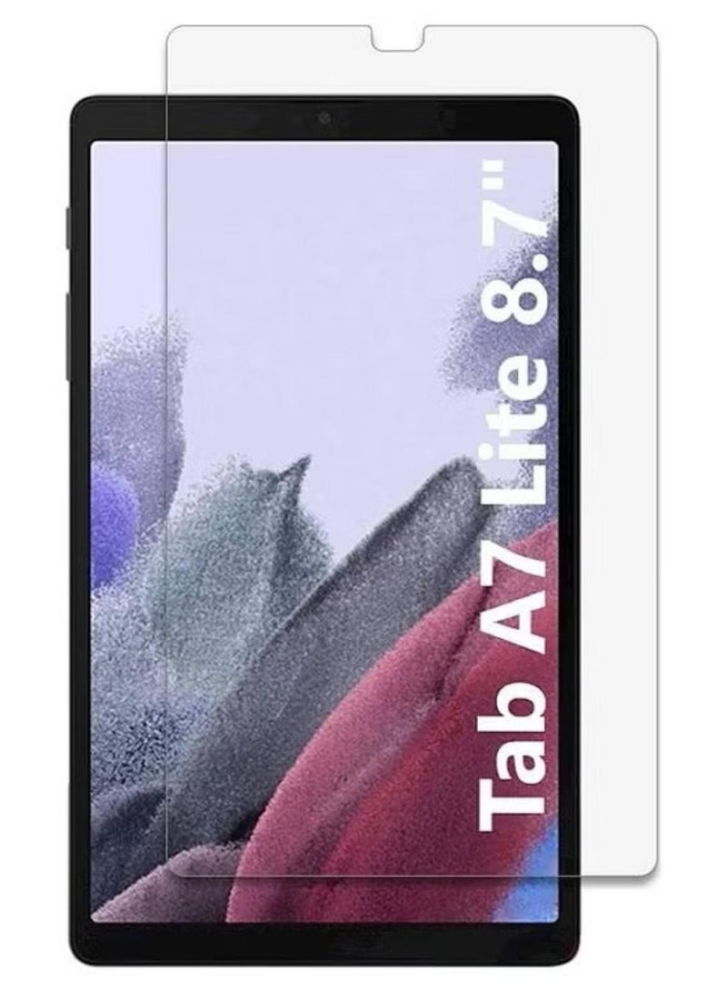 لاصقة حماية للشاشة من الزجاج المقوى لجهاز سامسونج جالاكسي تاب A7 لايت 8.7بوصة شفاف - Image 1