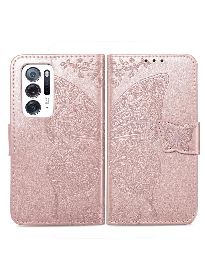 S-TOP Case For OPPO Find N Butterfly Love Flower Embossed Leather Case - Image 2