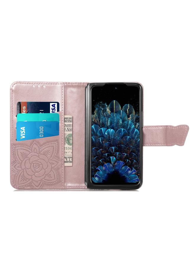 S-TOP Case For OPPO Find N Butterfly Love Flower Embossed Leather Case - Image 3