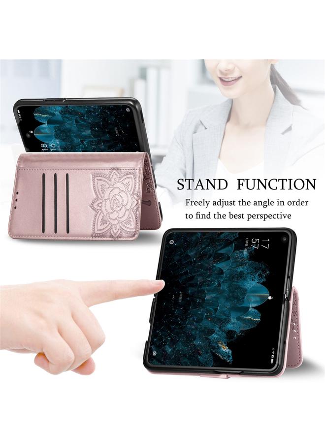 S-TOP Case For OPPO Find N Butterfly Love Flower Embossed Leather Case - Image 5
