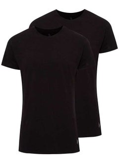 U.S. Polo Assn. BASE. Polo Assn. Men's Black 2-Piece Round Collar Undershirt 80196  - Image 1