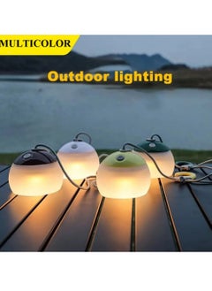 Generic 1pc Camping Mushroom Lamp, Hook Design IPX5 Waterproof USB Charging Mushroom Tent Light Hangable Decorative for Outdoor (Green)  - Image 5