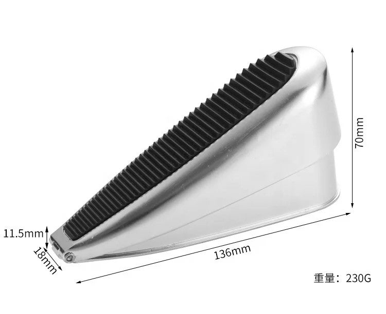 Bluejw Modern Non-Collision Spring Door Stopper - Punch-Free Door Wedge Holder, Non-Slip Thickened Black Rubber, Windproof Moving Door Stops-Tools - Image 3