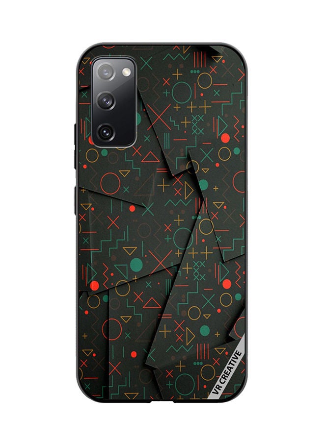 VR CREATIVE Protective Case Cover For Samsung Galaxy S20 FE 5G Geometric Circles Design Multicolour - Image 1