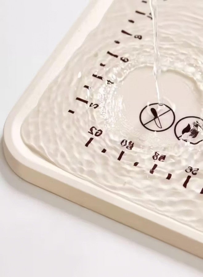 PureBake حصيرة خبز سيليكون كبيرة من بيوربيك، 50×40 سم، سميكة للغاية، غير لاصقة ومضادة للانزلاق، مزودة بحواف قياس، ارتفاع إضافي، خالية من مادة BPA، مثالية للبيتزا، الكوكيز، الفطائر، ومدّ العجين - بيج - Image 5