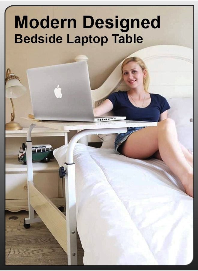 Adjustable Desktop Computer Mobile Laptop Desk Home And Office Desks For Work and Study Moveable Portable Coffee Bedside Table