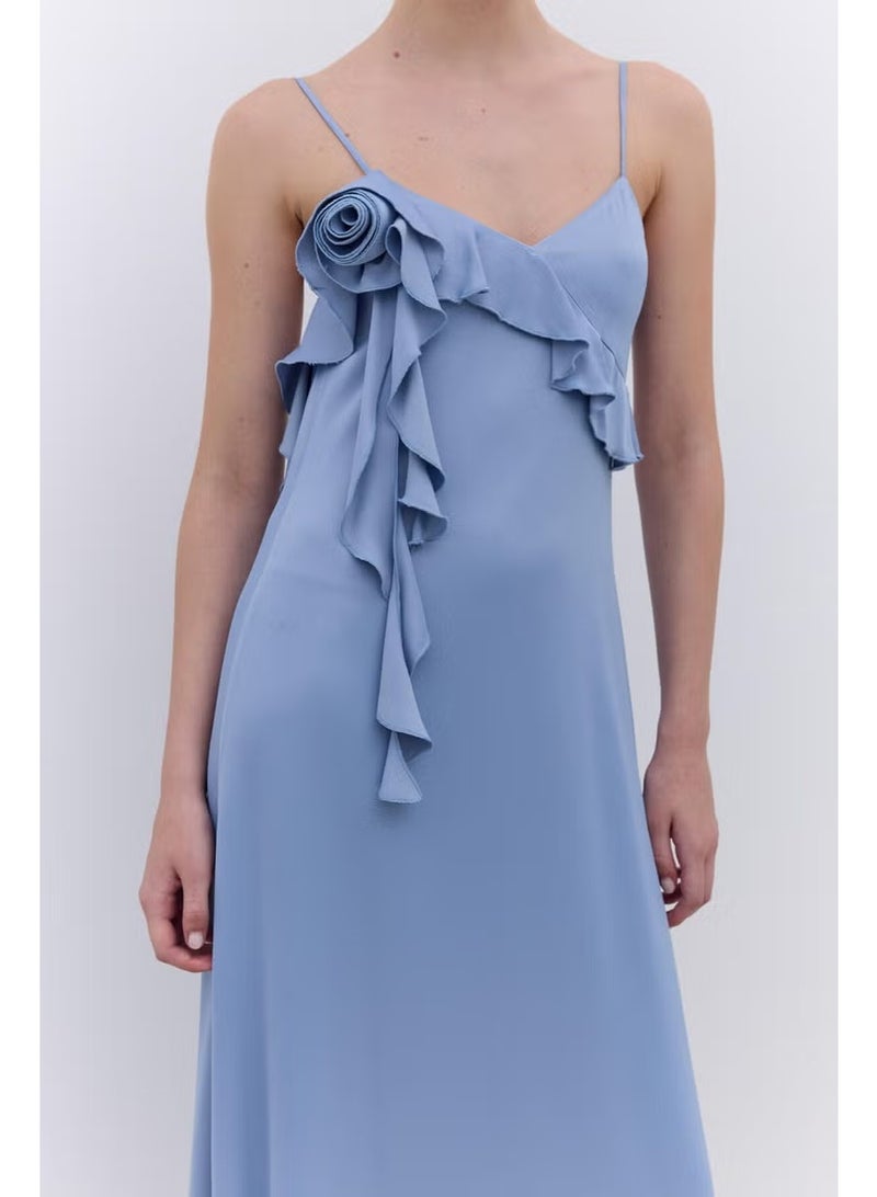 Manuka Ruffled Evening Dress - Image 2
