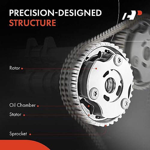 A-Premium Intake Left Engine Variable Valve Timing Sprocket Camshaft Phaser Compatible with Ford Edge 2007-2010 Flex Fusion Taurus X & Lincoln MKS MKT MKX MKZ & Mercury Sable, Replace# 7T4Z6A257A - Image 4