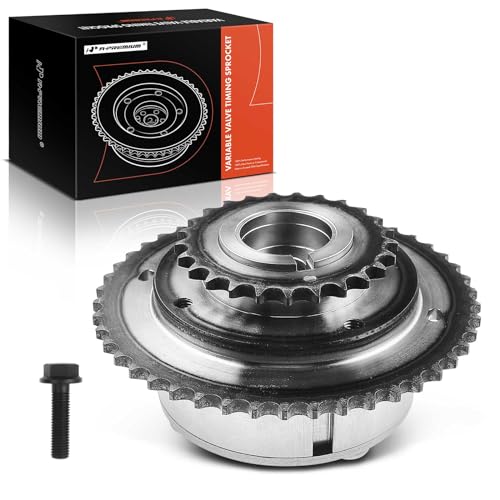 A-Premium Intake Left Engine Variable Valve Timing Sprocket Camshaft Phaser Compatible with Ford Edge 2007-2010 Flex Fusion Taurus X & Lincoln MKS MKT MKX MKZ & Mercury Sable, Replace# 7T4Z6A257A - Image 1