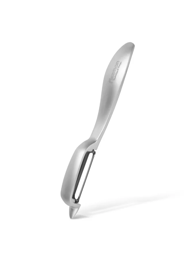 Fissman Peeler P-Shape Peeling Knife, Zinc Alloy P-Peeler Lily Series , Anti-Rust Vegetable Peeler with Hang-Hole Ultra-sharp Peeler Knife Kitchen Tool for Fruits, Vegetables