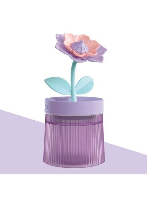 Cool Mist Humidifier, Portable Usb Ultrasonic Colorful Fragrance Diffuser, Low Noise Usb Humidifier With Light, Durable Essential Oil Diffuser For Home Office, (1pc, Purple Design B)