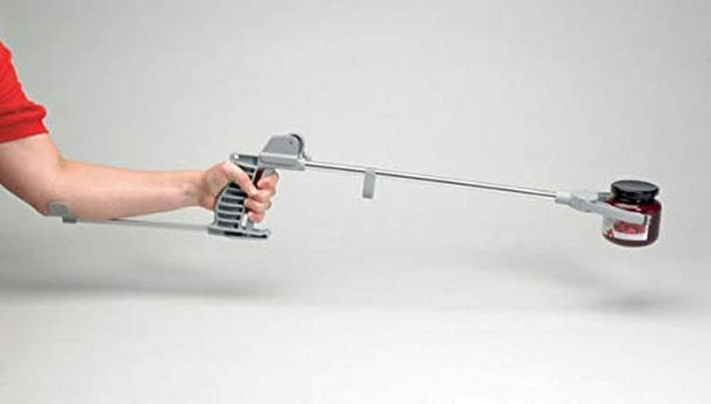 HOMECRAFT PickUp Reacher Extended Grabber Tool Reaching Claw Rotating Head Forearm Support Aluminum Retail Packaged Trash Pickup Aid Lightbulb Remover Garden Nabber 75 cm 30 in - Image 1