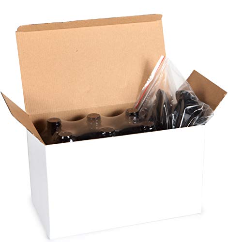 Vivaplex, 6, Large, 16 oz, Empty, Amber Glass Spray Bottles with Black Trigger Sprayers - Image 4