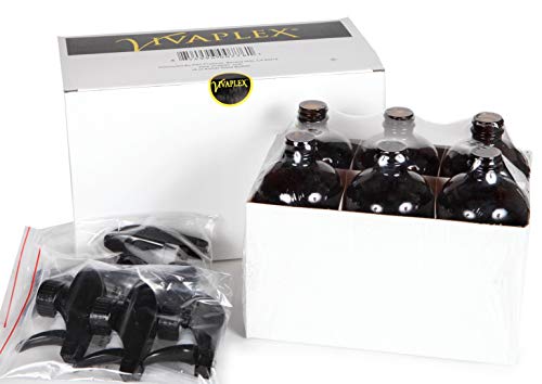 Vivaplex, 6, Large, 16 oz, Empty, Amber Glass Spray Bottles with Black Trigger Sprayers - Image 3