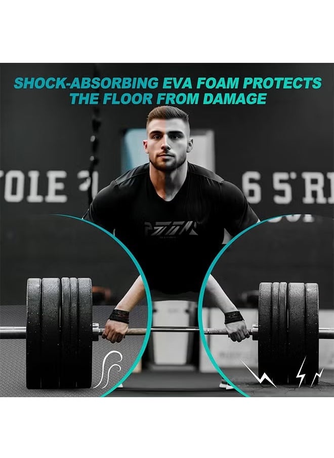 HQ-GAMING - Yoga Mat Exercise Mat- Gym Interlocking EVA Foam Floor Mat Tiles 30 x 30 x 1.2cm | Protective Flooring Workout Exercise Mat Puzzle Cushion with Borders For Kids Playing (Grey) - Image 1