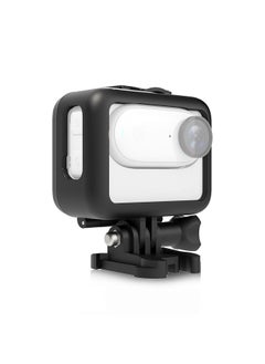 PULUZ PU866B Sports Camera Protective Frame Protective Case Housing Shockproof Replacement for Insta360 GO 3 Mini Protection Accessories ABS Camera Shell Protector with Base Bracket