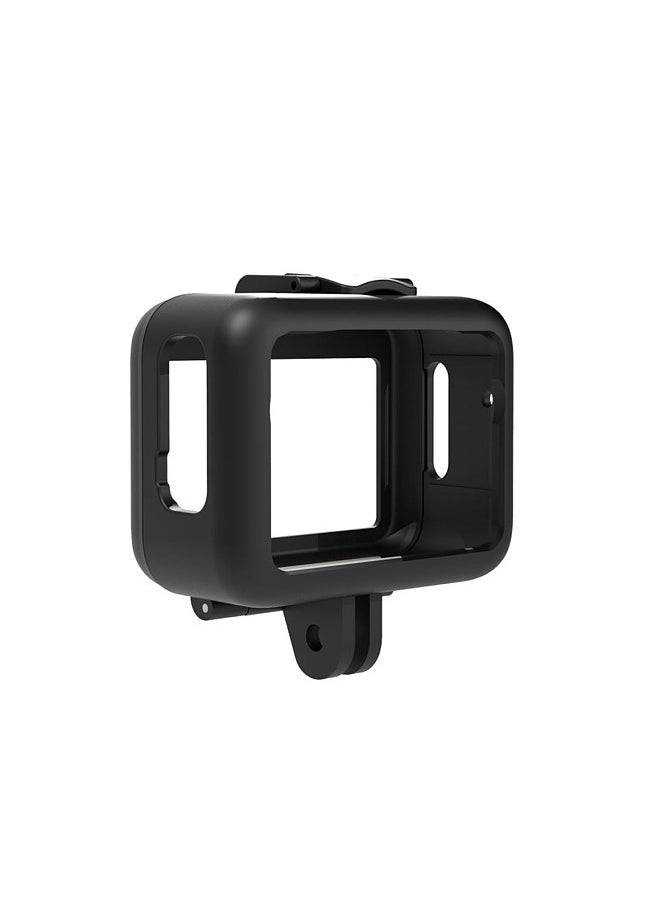 PULUZ - PULUZ PU866B Sports Camera Protective Frame Protective Case Housing Shockproof Replacement for Insta360 GO 3 Mini Protection Accessories ABS Camera Shell Protector with Base Bracket - Image 1