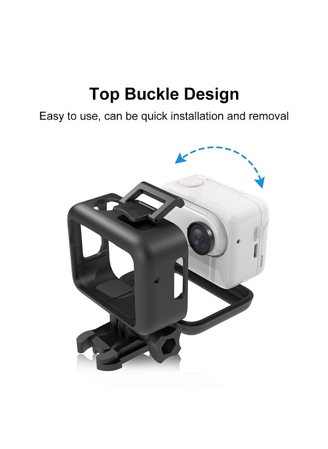 PULUZ - PULUZ PU866B Sports Camera Protective Frame Protective Case Housing Shockproof Replacement for Insta360 GO 3 Mini Protection Accessories ABS Camera Shell Protector with Base Bracket - Image 1