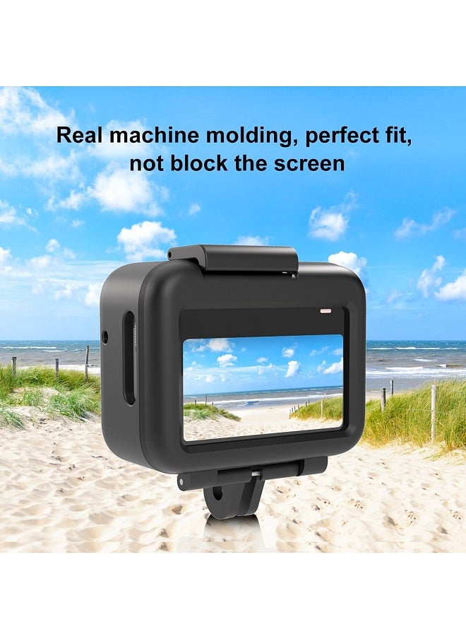 PULUZ - PULUZ PU866B Sports Camera Protective Frame Protective Case Housing Shockproof Replacement for Insta360 GO 3 Mini Protection Accessories ABS Camera Shell Protector with Base Bracket - Image 1
