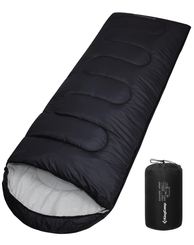 KingCamp Sleeping Bag 3 Season- Lightweight Waterproof Camping Sleeping Bags Indoor & Outdoor Use for Adults for Camping with Compression Sack - Image 1