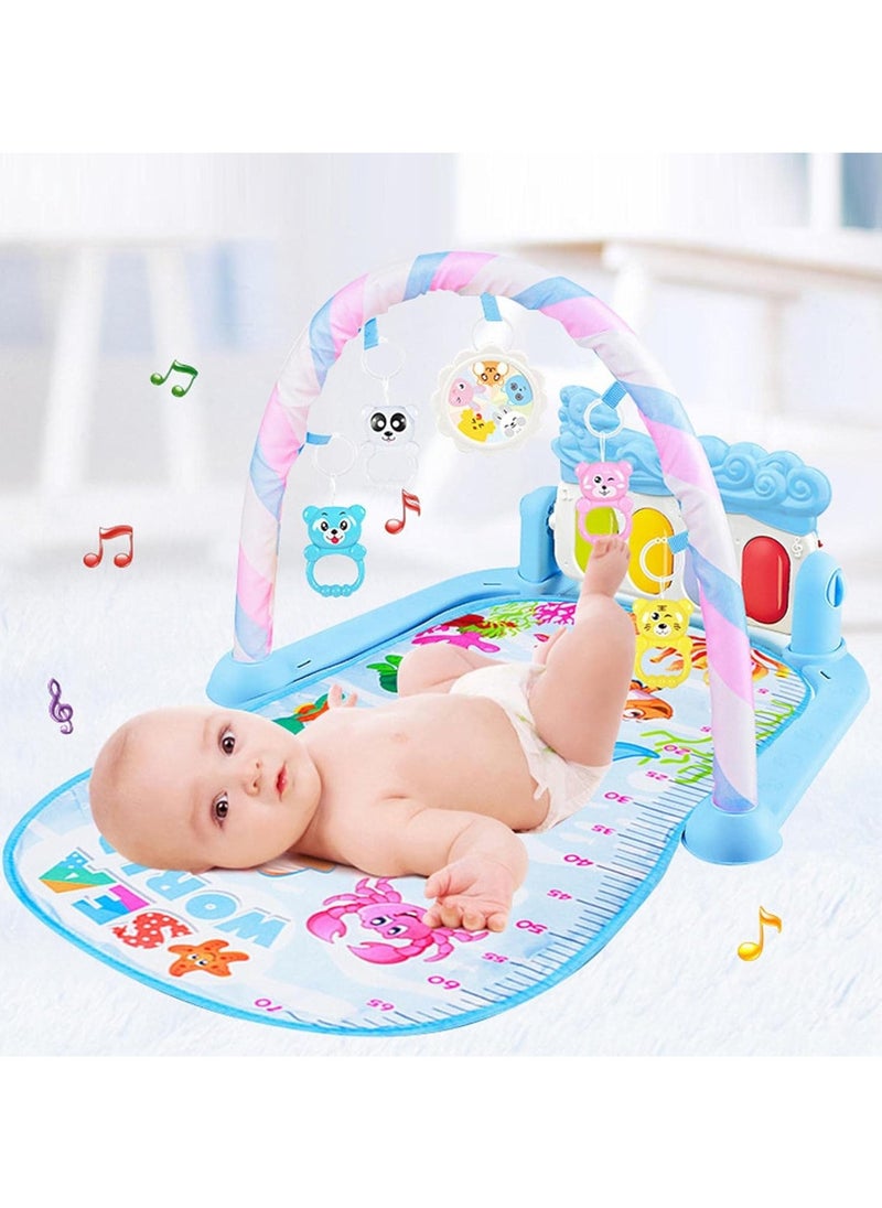 Healife Tummy Time Play Mat for Infants and Newborns - Music Lighting Portable Lightweight Soft Comfortable Piano Gym Fitness Mat for Baby  - Image 3